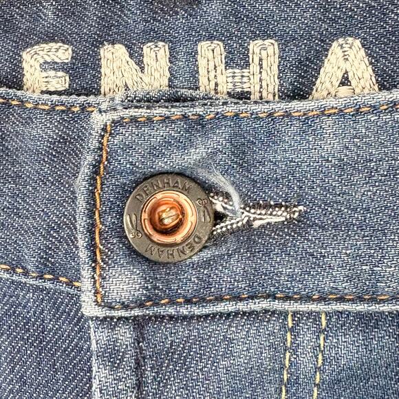 Denham Mens Razor Slim Fit Denim Jeans Cotton Poly Stretch Blue Niss Size 36 - Picture 3 of 14